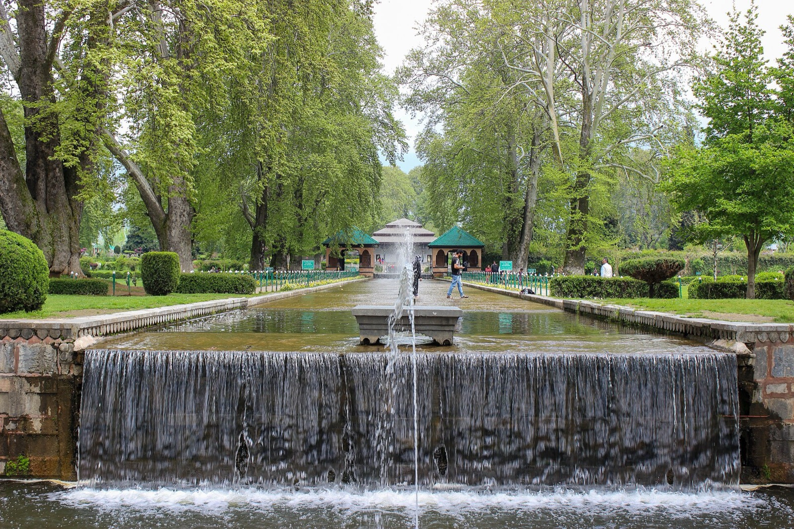 Terraced Mughal garden with fountains at Shalimar Bagh, Srinagar
